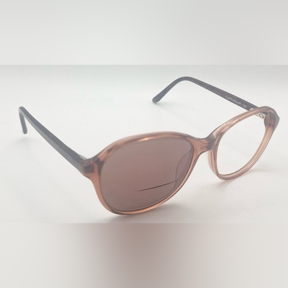 Silver Dollar Chloe #2 Brown Translucent Oval Sunglasses Frames Only